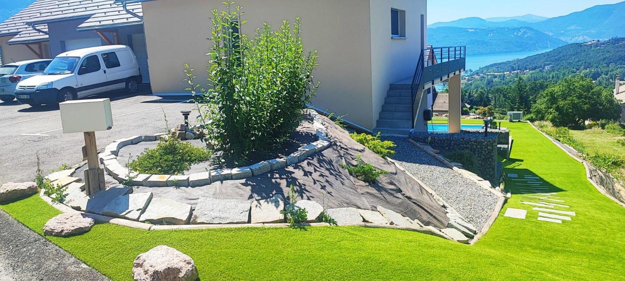 Prunières Chambre Vue Lac Av Piscine מראה חיצוני תמונה